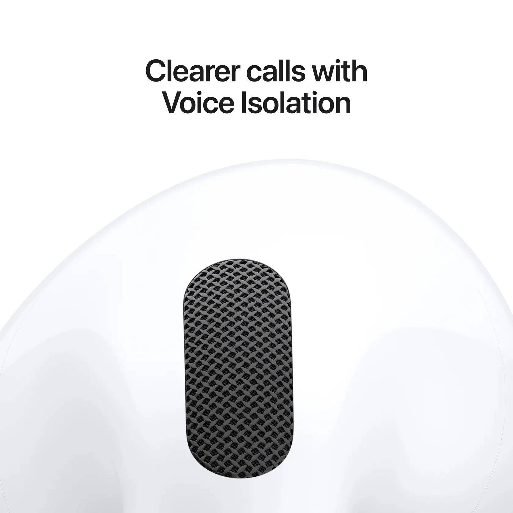 Macro of the AirPods 5 acoustic mesh